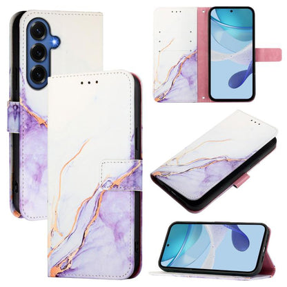 PT003 Marble Pattern Flip Leather Phone Case, For Galaxy S26 FE 5G, For Samsung Galaxy S26+ 5G, For Samsung Galaxy S26 Edge 5G, For Samsung Galaxy S26 Ultra 5G