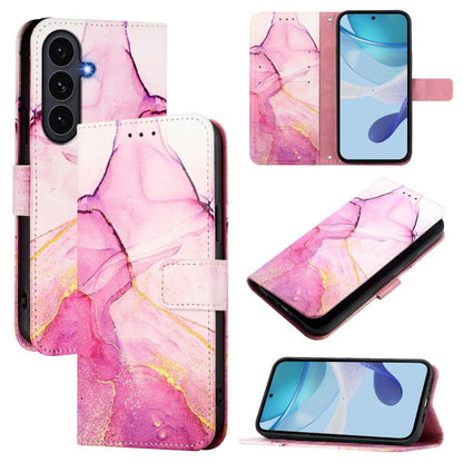 PT003 Marble Pattern Flip Leather Phone Case, For Galaxy S26 FE 5G, For Samsung Galaxy S26+ 5G, For Samsung Galaxy S26 Edge 5G, For Samsung Galaxy S26 Ultra 5G