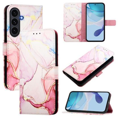 PT003 Marble Pattern Flip Leather Phone Case, For Galaxy S26 FE 5G, For Samsung Galaxy S26+ 5G, For Samsung Galaxy S26 Edge 5G, For Samsung Galaxy S26 Ultra 5G