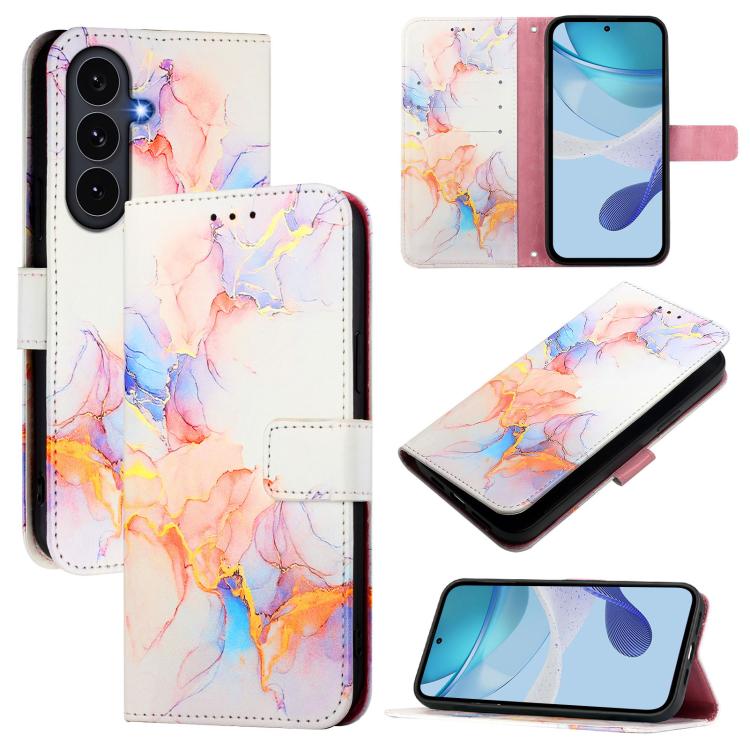 PT003 Marble Pattern Flip Leather Phone Case, For Galaxy S26 FE 5G, For Samsung Galaxy S26+ 5G, For Samsung Galaxy S26 Edge 5G, For Samsung Galaxy S26 Ultra 5G