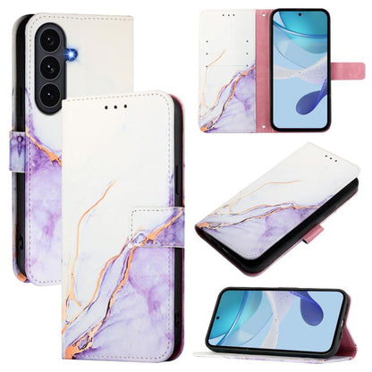 PT003 Marble Pattern Flip Leather Phone Case, For Galaxy S26 FE 5G, For Samsung Galaxy S26+ 5G, For Samsung Galaxy S26 Edge 5G, For Samsung Galaxy S26 Ultra 5G