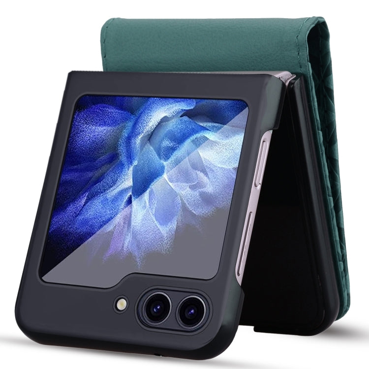 Diamond Buckle Leather Phone Case with Lanyard