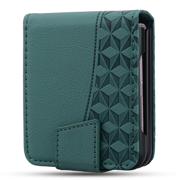 Diamond Buckle Leather Phone Case with Lanyard