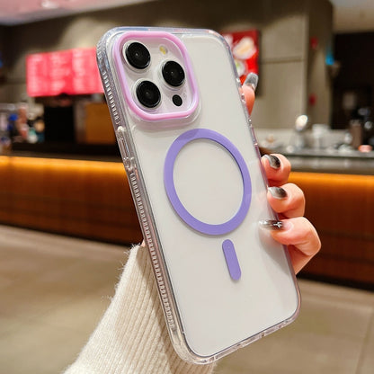 Lens Protection Frame MagSafe Phone Case, For iPhone 15 Pro Max, For iPhone 15 Pro, For iPhone 15, For iPhone 14