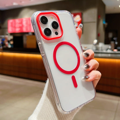 Lens Protection Frame MagSafe Phone Case, For iPhone 15 Pro Max, For iPhone 15 Pro, For iPhone 15, For iPhone 14