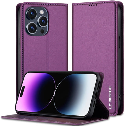 LC.IMEEKE L1 Series Frosted Fine Texture PU Phone Case, For iPhone 16, For iPhone 15, For iPhone 14 / 13, For iPhone 14 Pro