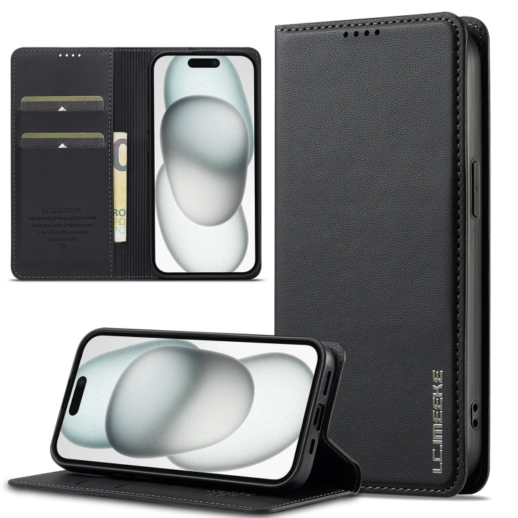 LC.IMEEKE L1 Series Frosted Fine Texture PU Phone Case, For iPhone 16, For iPhone 15, For iPhone 14 / 13, For iPhone 14 Pro