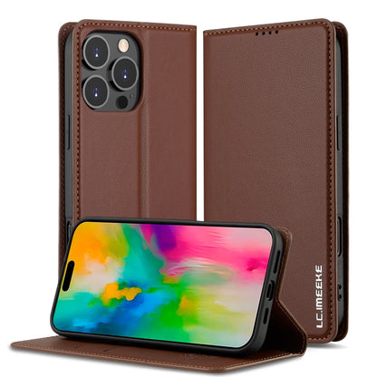 LC.IMEEKE L1 Series Frosted Fine Texture PU Phone Case, For iPhone Air, For iPhone 16 Pro Max, For iPhone 16 Pro, For iPhone 16 Plus