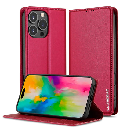 LC.IMEEKE L1 Series Frosted Fine Texture PU Phone Case, For iPhone Air, For iPhone 16 Pro Max, For iPhone 16 Pro, For iPhone 16 Plus