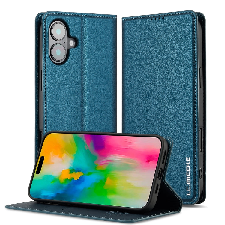 LC.IMEEKE L1 Series Frosted Fine Texture PU Phone Case, For iPhone 16, For iPhone 15, For iPhone 14 / 13, For iPhone 14 Pro