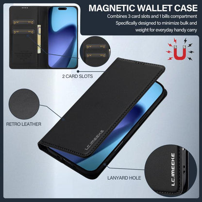 LC.IMEEKE L1 Series Frosted Fine Texture PU Phone Case, For iPhone Air, For iPhone 16 Pro Max, For iPhone 16 Pro, For iPhone 16 Plus
