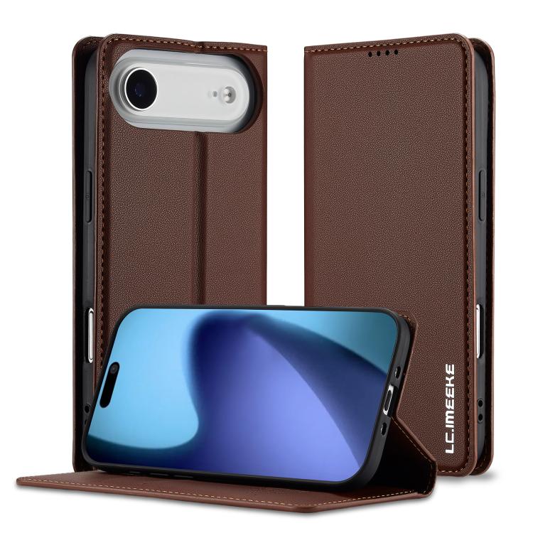 LC.IMEEKE L1 Series Frosted Fine Texture PU Phone Case, For iPhone Air, For iPhone 16 Pro Max, For iPhone 16 Pro, For iPhone 16 Plus