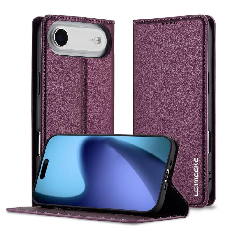 LC.IMEEKE L1 Series Frosted Fine Texture PU Phone Case, For iPhone Air, For iPhone 16 Pro Max, For iPhone 16 Pro, For iPhone 16 Plus
