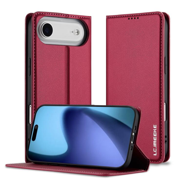 LC.IMEEKE L1 Series Frosted Fine Texture PU Phone Case, For iPhone Air, For iPhone 16 Pro Max, For iPhone 16 Pro, For iPhone 16 Plus