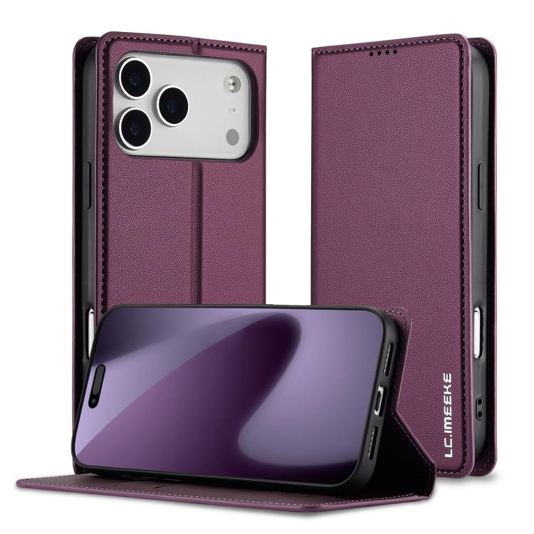 LC.IMEEKE L1 Series Frosted Fine Texture PU Phone Case, For iPhone 16e / 17e, For iPhone 17 Pro Max, For iPhone 17 Pro, For iPhone 17