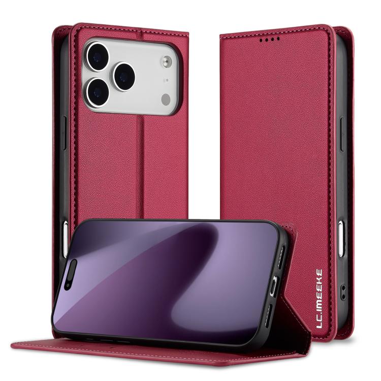 LC.IMEEKE L1 Series Frosted Fine Texture PU Phone Case, For iPhone 16e / 17e, For iPhone 17 Pro Max, For iPhone 17 Pro, For iPhone 17