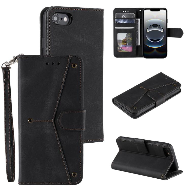 Nail Skin Feel Stitching Calf Texture Leather Phone Case