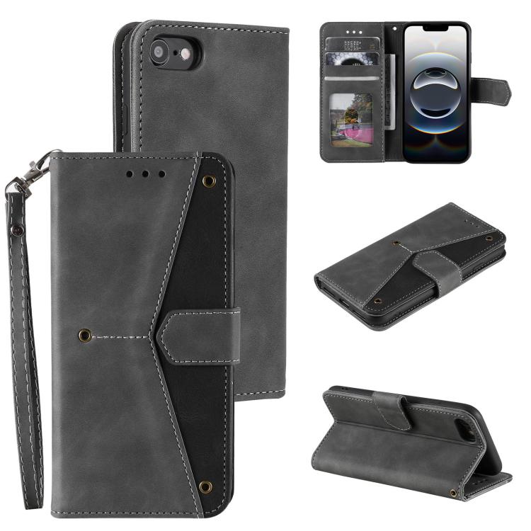 Nail Skin Feel Stitching Calf Texture Leather Phone Case