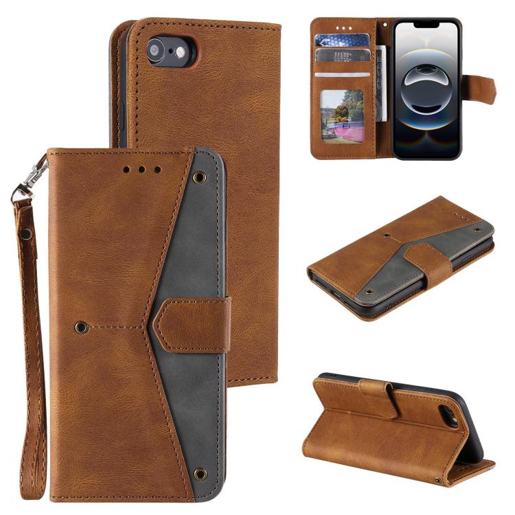 Nail Skin Feel Stitching Calf Texture Leather Phone Case