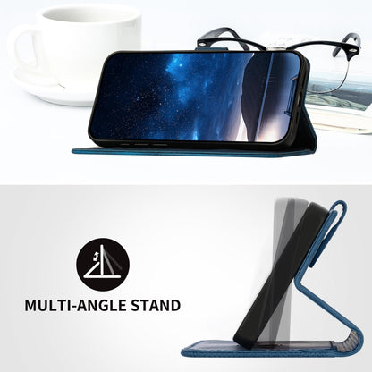 YX0080 Grid Butterfly Embossed Pattern Flip Leather Phone Case with Lanyard, For iPhone 13, For iPhone 13 mini, For iPhone 12 / 12 Pro, For iPhone 12 Pro Max