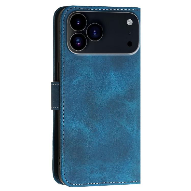 YX0080 Grid Butterfly Embossed Pattern Flip Leather Phone Case with Lanyard, For iPhone 17 Pro Max, For iPhone 17 Pro, For iPhone 17, For iPhone Air
