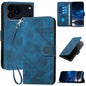 YX0080 Grid Butterfly Embossed Pattern Flip Leather Phone Case with Lanyard, For iPhone 17e / 16e, For iPhone 17 Pro Max, For iPhone 17 Pro, For iPhone 17