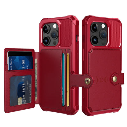 Magnetic Wallet Card Bag Leather Phone Case, For iPhone 15 Pro Max, For iPhone 15 Pro, For iPhone 15 Plus, For iPhone 15