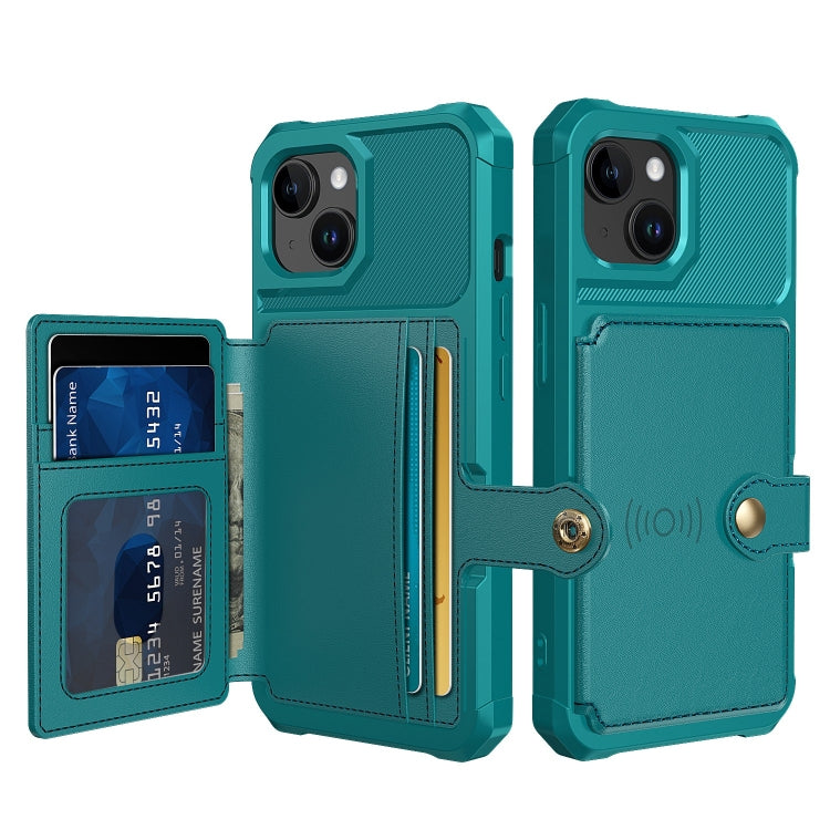 Magnetic Wallet Card Bag Leather Phone Case, For iPhone 15 Pro Max, For iPhone 15 Pro, For iPhone 15 Plus, For iPhone 15