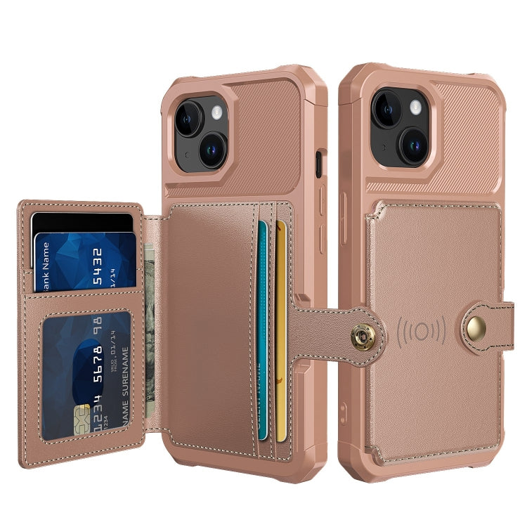 Magnetic Wallet Card Bag Leather Phone Case, For iPhone 15 Pro Max, For iPhone 15 Pro, For iPhone 15 Plus, For iPhone 15