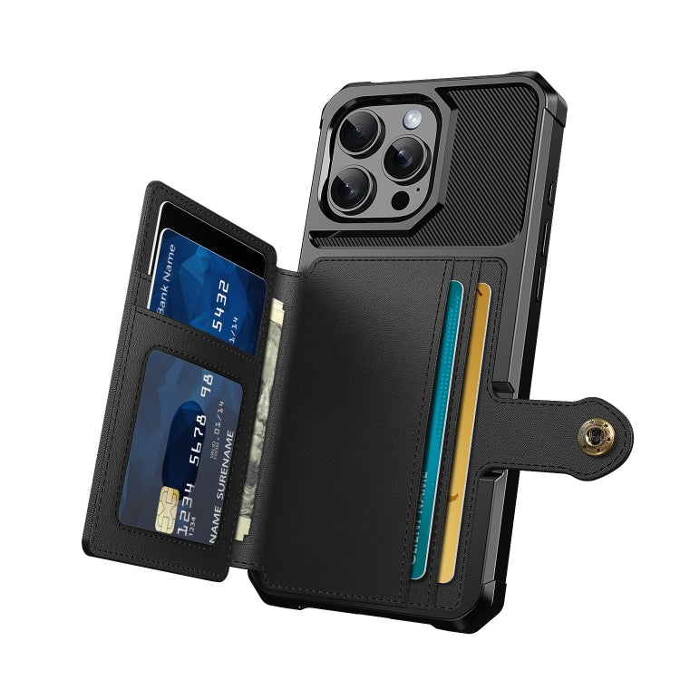 Magnetic Wallet Card Bag Leather Phone Case, For iPhone 16 Pro Max, For iPhone 16 Pro, For iPhone 16 Plus, For iPhone 16