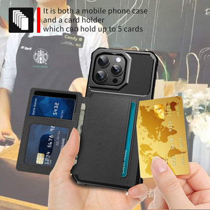 Magnetic Wallet Card Bag Leather Phone Case, For iPhone 16 Pro Max, For iPhone 16 Pro, For iPhone 16 Plus, For iPhone 16