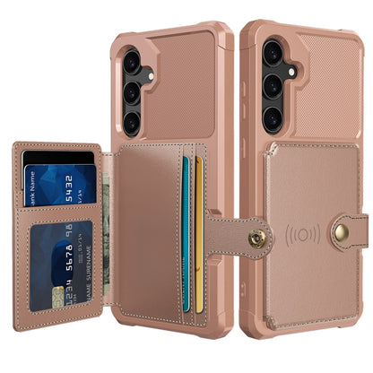 Magnetic Wallet Card Bag Leather Phone Case