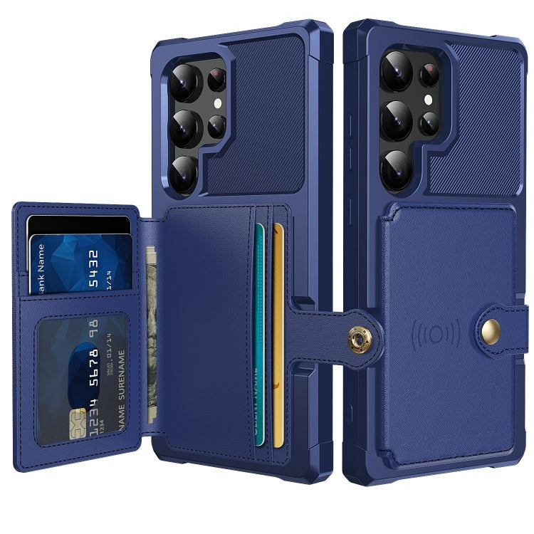 Magnetic Wallet Card Bag Leather Phone Case