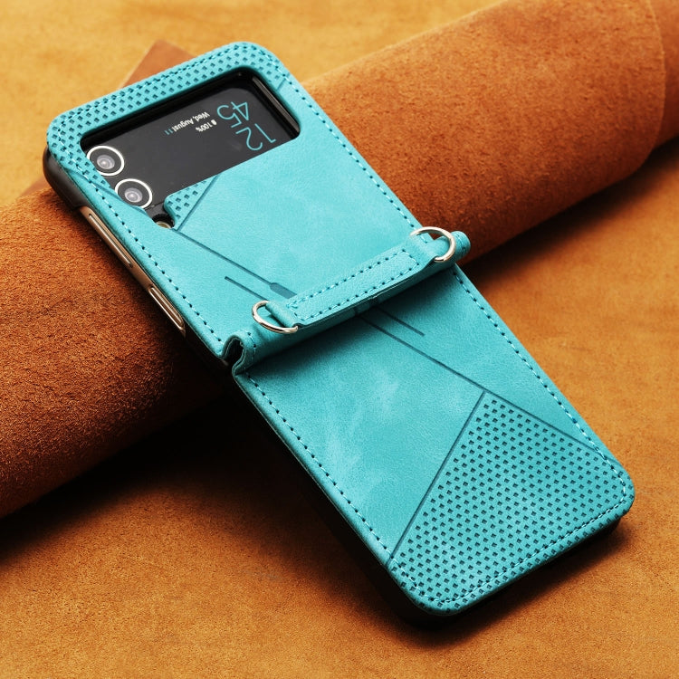 Dream Triangle Leather Phone Case with Lanyard