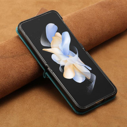 Dream Triangle Leather Phone Case with Lanyard, For Samsung Galaxy Z Flip7, For Samsung Galaxy Z Flip5, For Samsung Galaxy Z Flip4, For Samsung Galaxy Z Flip3 5G