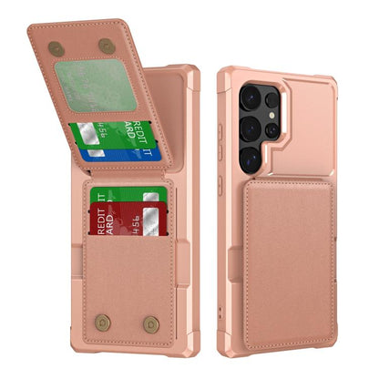Vertical Flip Card Bag Holder Leather Phone Case, For Samsung Galaxy S25 5G, For Samsung Galaxy S25+ 5G, For Samsung Galaxy S25 Ultra 5G, For Samsung Galaxy S24 FE 5G