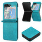 Solid Color Calf Texture Folding Leather Phone Case, For Samsung Galaxy Z Flip6, For Samsung Galaxy Z Flip5, For Samsung Galaxy Z Flip4