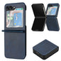 Solid Color Calf Texture Folding Leather Phone Case, For Samsung Galaxy Z Flip6, For Samsung Galaxy Z Flip5, For Samsung Galaxy Z Flip4
