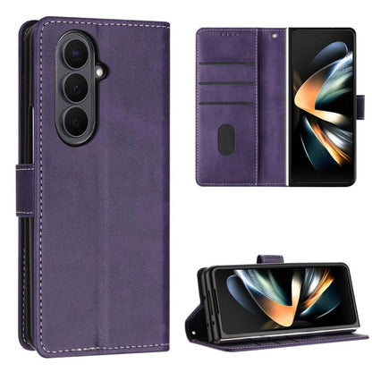 Solid Color Calf Texture Folding Leather Phone Case, For Galaxy Z Fold8 5G, For Galaxy Z Fold8 Ultra 5G, For Galaxy Z Flip8 5G