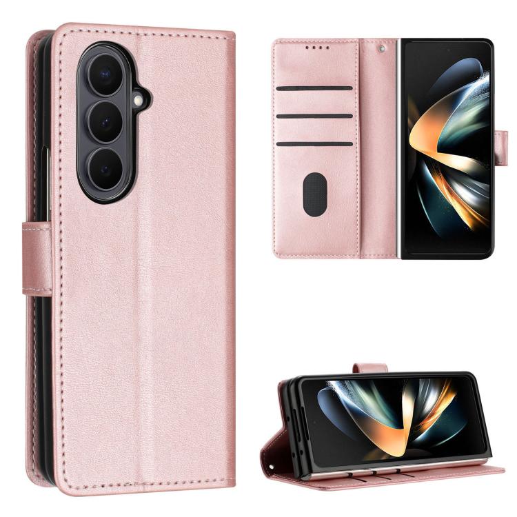 Solid Color Calf Texture Folding Leather Phone Case, For Galaxy Z Fold8 5G, For Galaxy Z Fold8 Ultra 5G, For Galaxy Z Flip8 5G