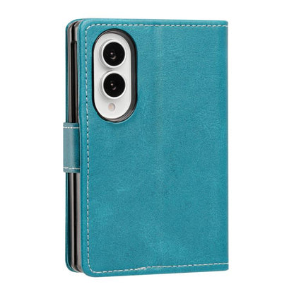 Solid Color Calf Texture Folding Leather Phone Case, For Galaxy Z Fold8 5G, For Galaxy Z Fold8 Ultra 5G, For Galaxy Z Flip8 5G