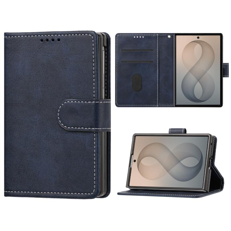 Solid Color Calf Texture Folding Leather Phone Case, For Galaxy Z Fold8 5G, For Galaxy Z Fold8 Ultra 5G, For Galaxy Z Flip8 5G