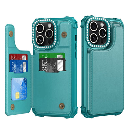 Diamond Horizontal Card Bag Leather Phone Case