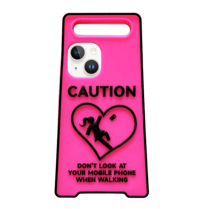 Warning Signs Noctilucent Silicone Phone Case