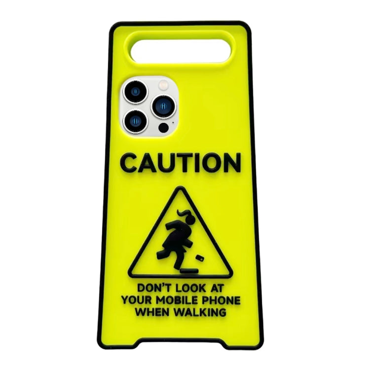 Warning Signs Noctilucent Silicone Phone Case