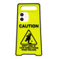Warning Signs Noctilucent Silicone Phone Case, For iPhone 11