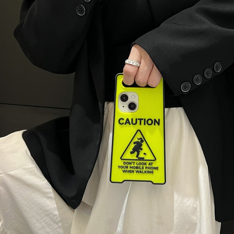 Warning Signs Noctilucent Silicone Phone Case