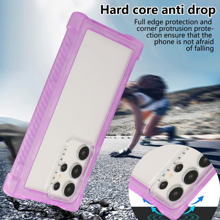 Transparent Matte TPU Hybrid PC 3-in-1 Phone Case