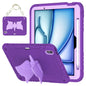Kickstand PC Hybrid Silicone Tablet Case with Strap, For iPad Air 11 2026 / 2025 / 2024, For iPad Pro 11 2025 / 2024
