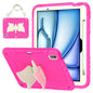 Kickstand PC Hybrid Silicone Tablet Case with Strap, For iPad Air 11 2026 / 2025 / 2024, For iPad Pro 11 2025 / 2024